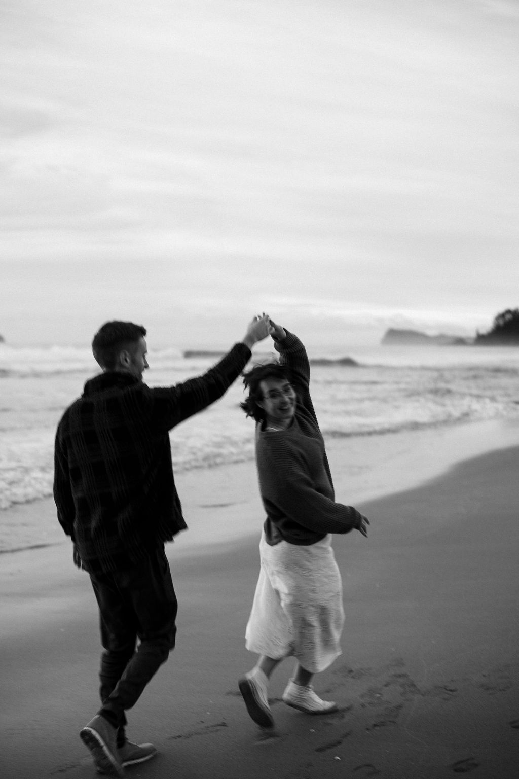 Daniel and Amy casual photo