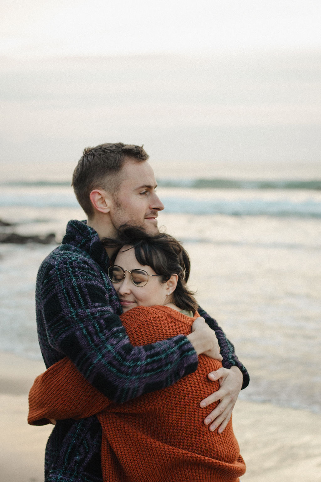 Daniel and Amy on the beach